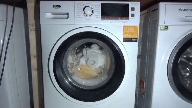 Bush WDNSX86W washer dryer : cotton Eco 60'c standard (Full cycle) смотреть онлайн