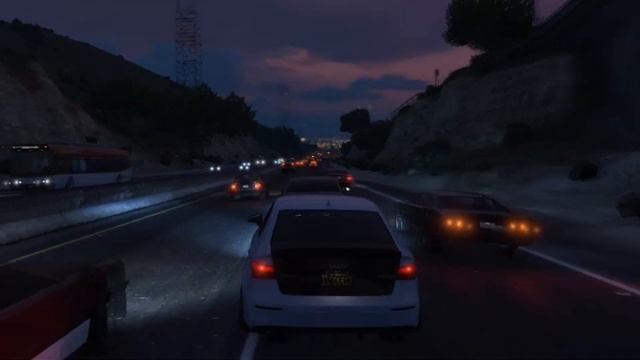 Cutting Hard in Traffic // No Hesi Street Racing // GTA Online смотреть онлайн