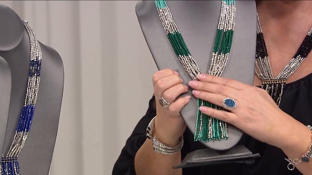 Himalayan Gems "Kinaara" Lavender Potay Tassel 23" Neck... смотреть онлайн