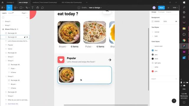 Food Ordering Mobile App in Figma | Prototype | Part 1| Mobile App Design | Figma2021 смотреть онлайн