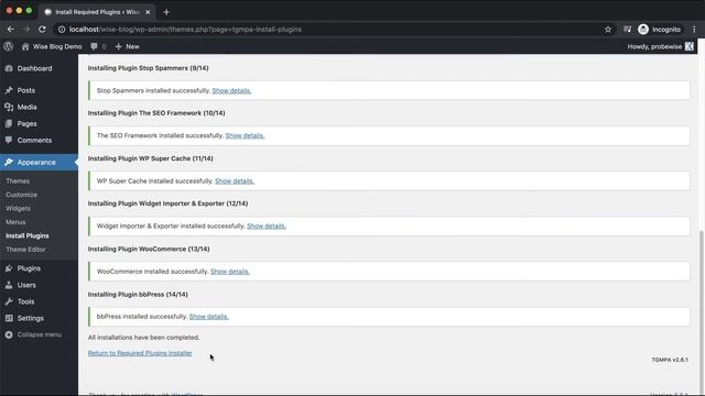 One Click Demo Import WordPress | Wise Blog смотреть онлайн