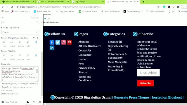 How to add affiliate link into footer section in WordPress? смотреть онлайн