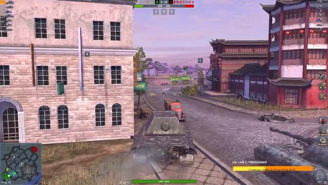 Tanks Blitz RU : Катаем взвод на топах! смотреть онлайн