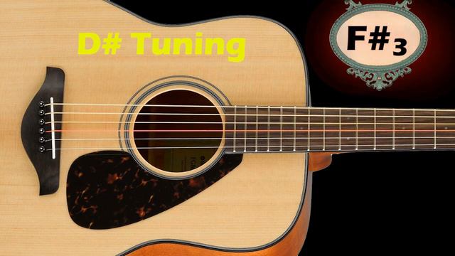 D# Guitar Tuning - half step down D# G# C# F# A# D# смотреть онлайн