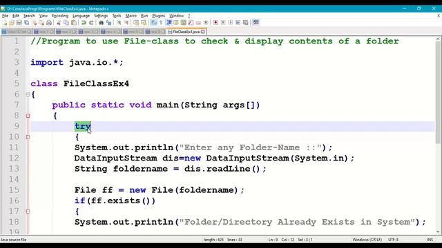 167. File-class to Check & Display Folder contents.jpg || Input-Streams & Output-Streams in Java смотреть онлайн