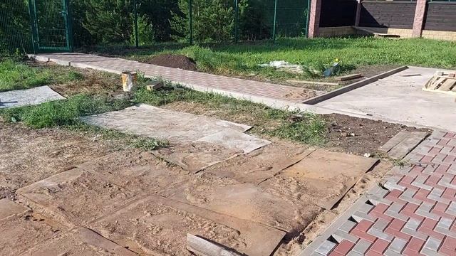 Укладка тротуарной плитки кирпичик смотреть онлайн