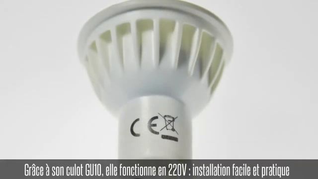 Ampoule led GU10, 4W, 38°, blanc chaud / blanc froid смотреть онлайн