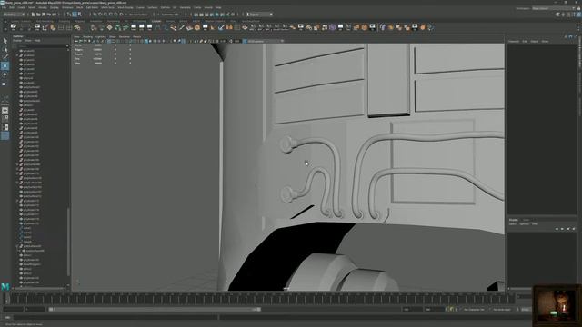 Maya 2020. 3d modelling. Liberty Prime from Fallout 4. (part 7) смотреть онлайн