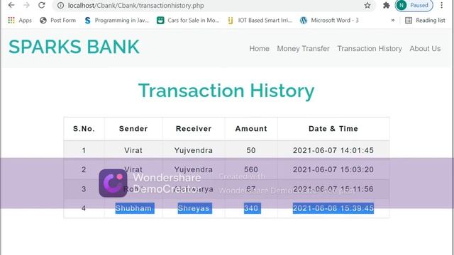 Basic banking system with HTML, CSS, MySql and PHP смотреть онлайн