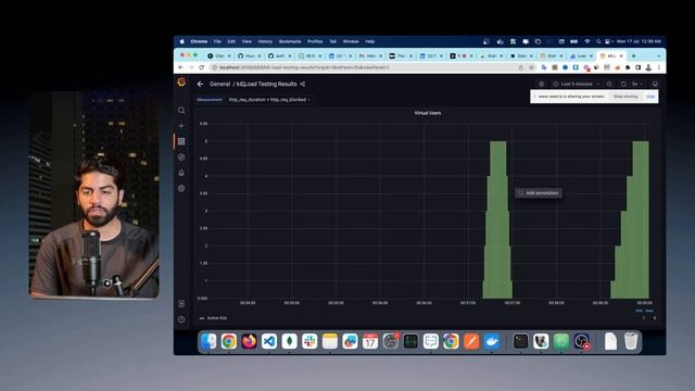 Performance Testing | k6 Integration with Local Grafana & InfluxDB (Part 5) смотреть онлайн