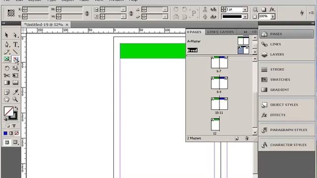 Подготовка мастер страниц Adobe InDesign Шаблоны Обучение Курс Урок 2.2