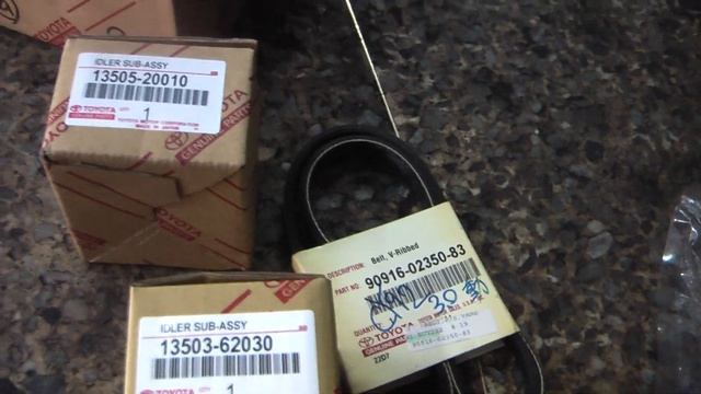 Replace timing belt,water pump,thermal state,radiator cap,V-belt(00700) смотреть онлайн