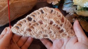 Бактус (шаль) "Караван" крючком. Легкая модель, для начинающих?