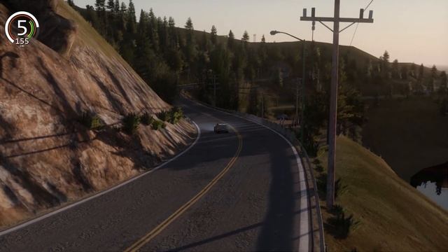Assetto Corsa - Audi RS4-R ABT on the California Highway (Cinematic Drive) смотреть онлайн