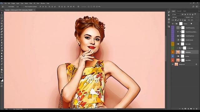 Cartoon Photoshop Effect | Adobe Photoshop Tutorial смотреть онлайн