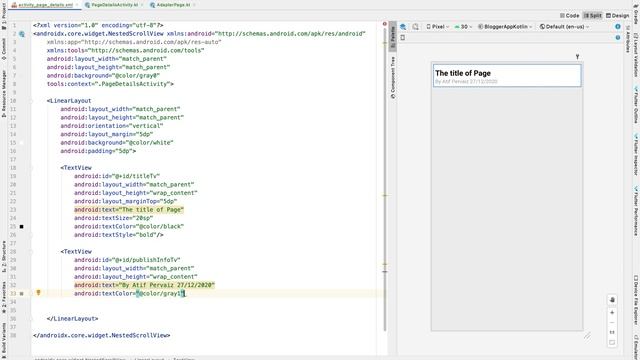 Blogger API | 07 Page Details | Android Studio | Kotlin смотреть онлайн