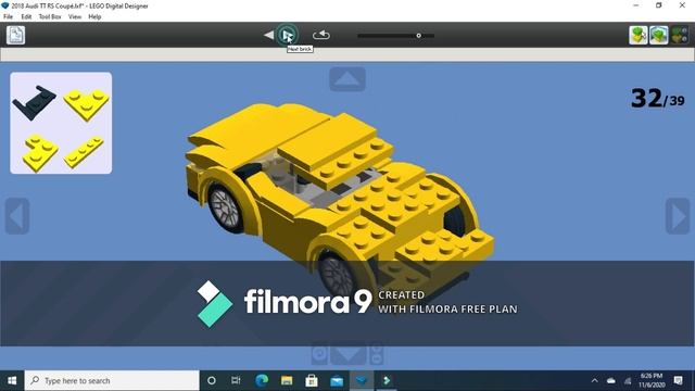 LEGO 2018 Audi TT RS Coupé Tutorial смотреть онлайн
