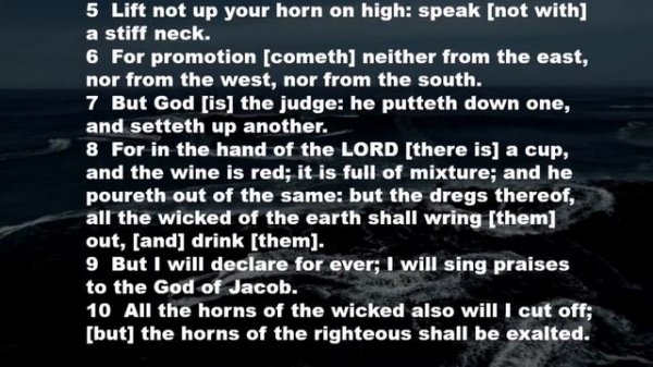 Holy Bible -  Psalms- King James Version - KJV Audio Bible with TEXT