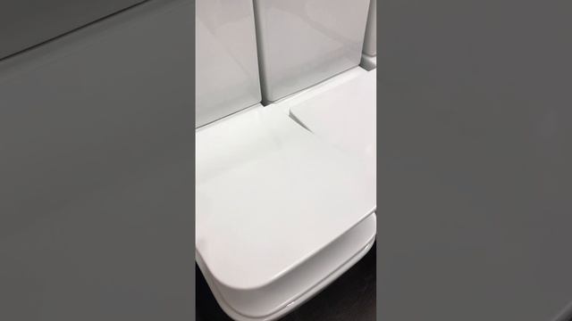 Bahenberg/Grone Унитаз напольный безободковый со стульчаком дюропласт-микролифт (2 места) смотреть онлайн