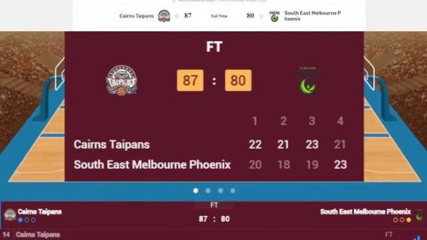 🔴Live: Cairns Taipans vs South East Melbourne Phoenix live score | National Basketball League