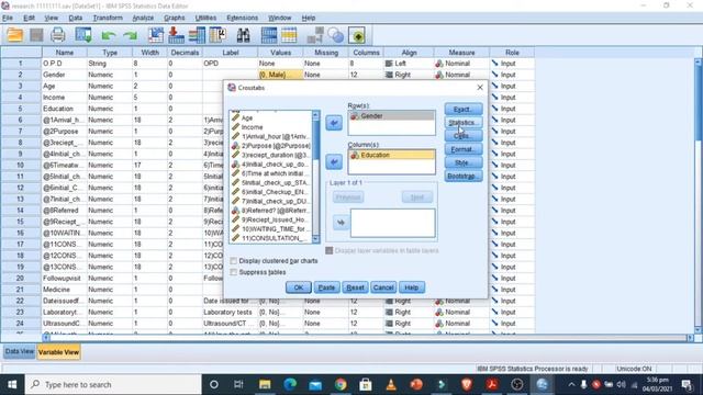 Chi Square test in spss in hindi\urdu смотреть онлайн
