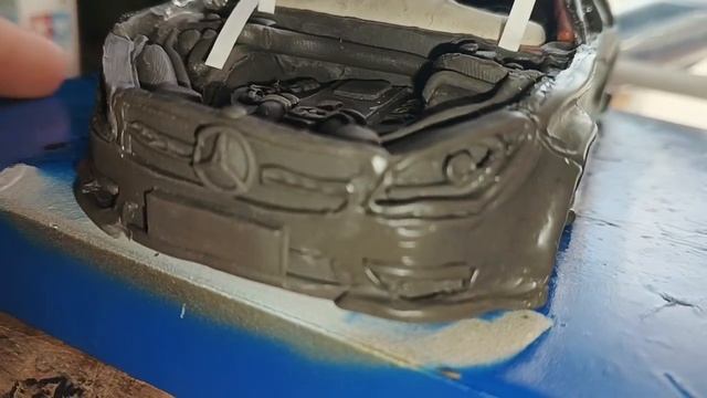 Стадия лепки Mersedes cls 63 amg! Что сейчас получается? смотреть онлайн