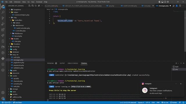 Laravel Api Learning With React js, Vue js And React Native Start Making Api #api #react.js смотреть онлайн