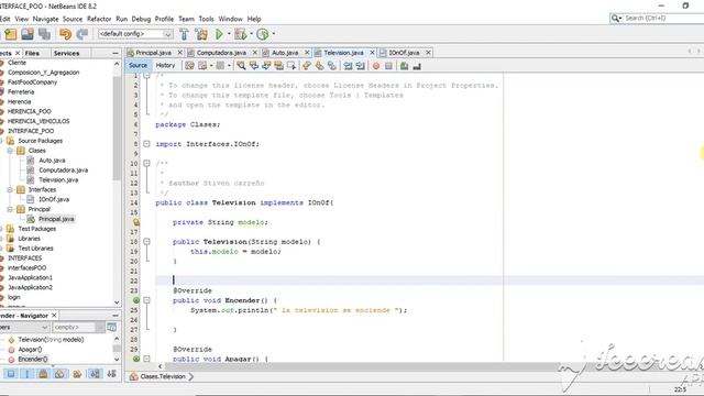 Interfaces Ejemplo en java Netbeans смотреть онлайн
