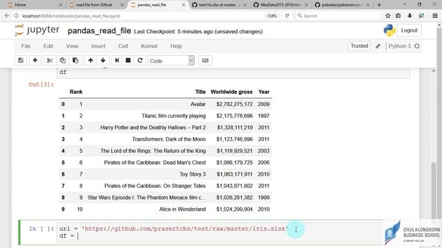 สอน Python สำหรับ Data science: การอ่านไฟล์ CSV, TSV, FWF, Excel, Zip มาสร้างเป็น pandas DataFrame смотреть онлайн