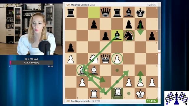 Непомнящий - Карлсен. 3 партия матча на первенство мира. [RU] lichess.org смотреть онлайн