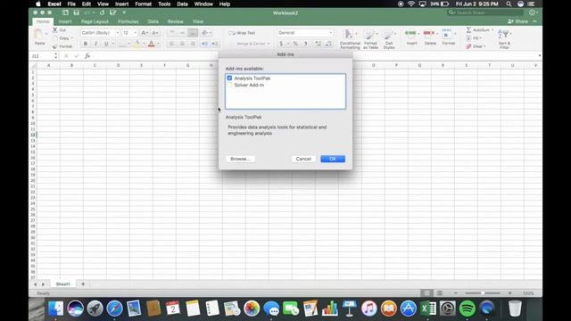 2 - Excel - Activate the Analysis ToolPak Mac Users смотреть онлайн