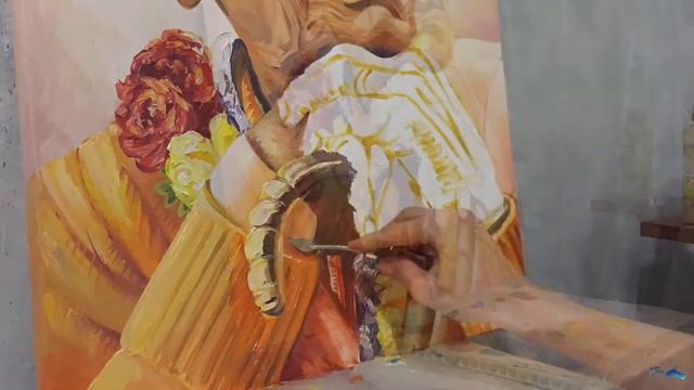 ART SOL Картина Шрила Прабхупада смотреть онлайн