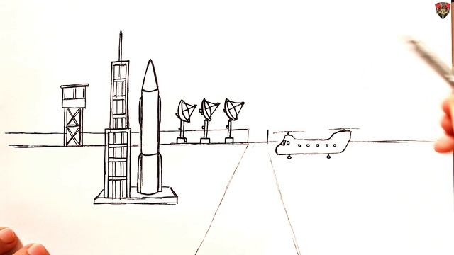 How to draw a Military base | Drawing Tutorial смотреть онлайн