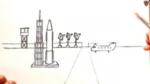 How to draw a Military base | Drawing Tutorial
