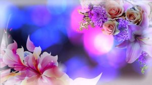 Футаж фон цветы.