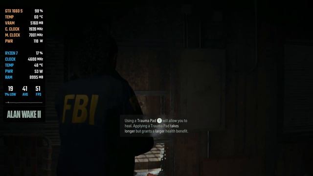 GTX 1660 Super Struggles On Alan Wake 2!