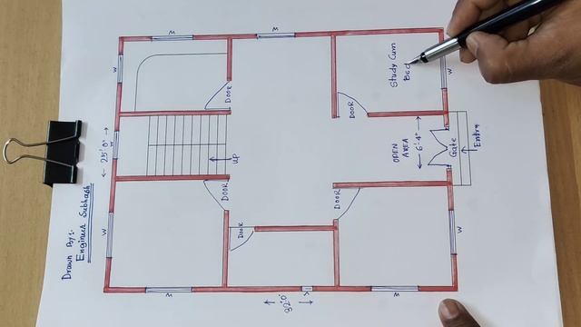 25 x 32 simple house plan II 25 x 32 chota ghar ka naksha II 3 bhk house plan design смотреть онлайн