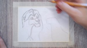 Как нарисовать льва из мультика Король лев. Часть 1