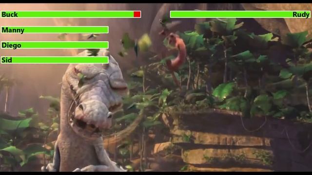 Ice Age: Dawn of the Dinosaurs (2009) Final Battle with healthbars смотреть онлайн
