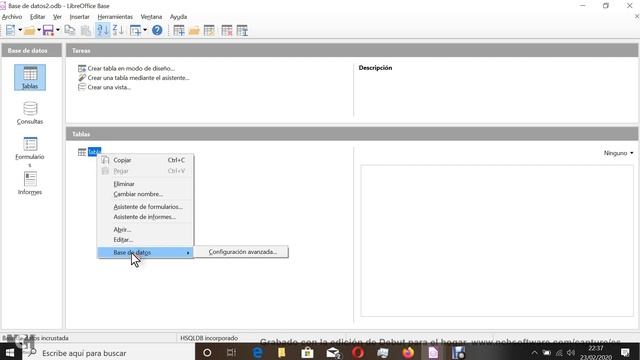 libreoffice base SOLUCIONADO ERROR VER Y EDITAR PROPIEDADES DEL CAMPO EN TABLAS смотреть онлайн
