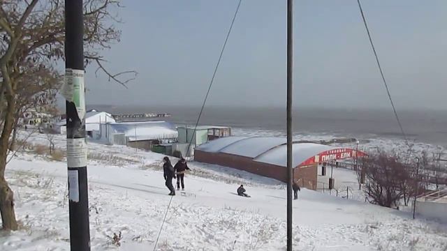 Снег в Крыму 31.01.2014 смотреть онлайн