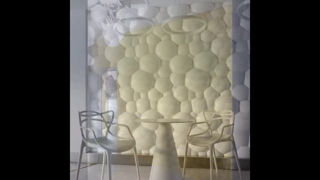 Bubble оригинальные 3D панели в интерьере гостиной, спальни или кухни смотреть онлайн