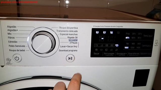 LG Washer Dryer Inverter Direct Drive 8/5 Kg F4J6TM0W: Easy Care programme. How to use смотреть онлайн
