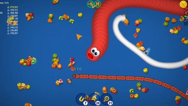 WORMS ZONE IO PRO-1 HIGHEST SCORE 2,989,589 | BIGGEST SLITHER SNAKE | SAAMP WALA GAME | SNAKE GAME смотреть онлайн