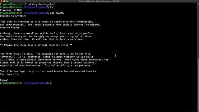 OverTheWire Krypton Walkthrough | Level 0 - 1 & 1 - 2 смотреть онлайн