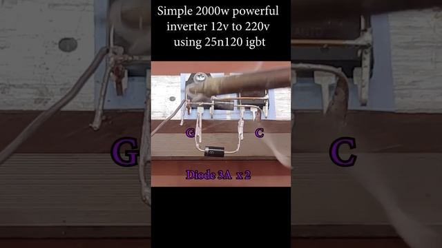 Simple 2000w Powerful Inverter 12v To 220v II How To Make An Inverter At Home Using 25n120 Igbt