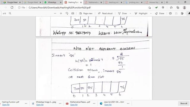 Hashing Function | Hashing Techniques | Open Addressing | Tamil смотреть онлайн