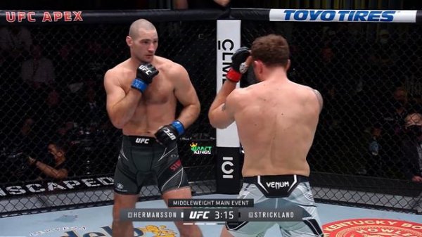 Jack Hermansson vs Sean Strickland Full Fight Full HD
