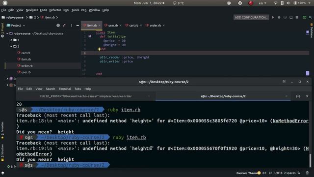 13 Ruby - attribute readers, writers and accessors смотреть онлайн