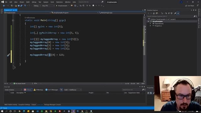 Two Dimensional Arrays vs Jagged Arrays смотреть онлайн